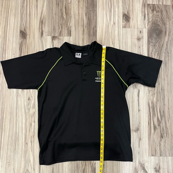 Monster Energy Kawasaki Motocross Pit Shirt Polo Size M - Picture 3 of 4